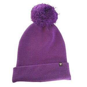 NWT NEW Tna Aritzia Purple‎ Pom Beanie Hat Winter Knit Cap Acrylic NWT One Size
